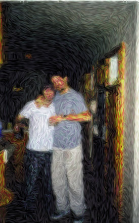 Me and Stevie done in Van Gogh style.